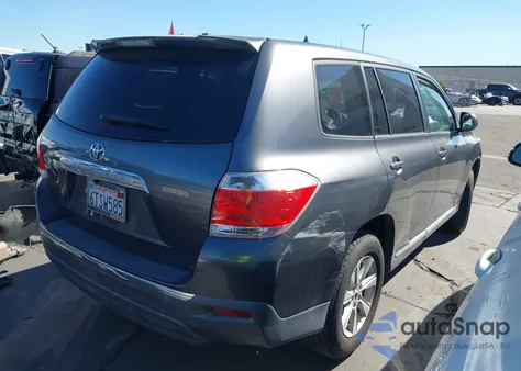 2012 Toyota Highlander из США, поврежденный, VIN 5TDZA3EH0CS017791